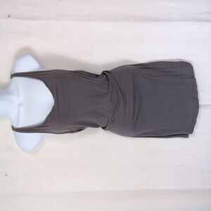 xhilaration Grey Scoop Neck Racerback Tunic Mini Dress Size Small